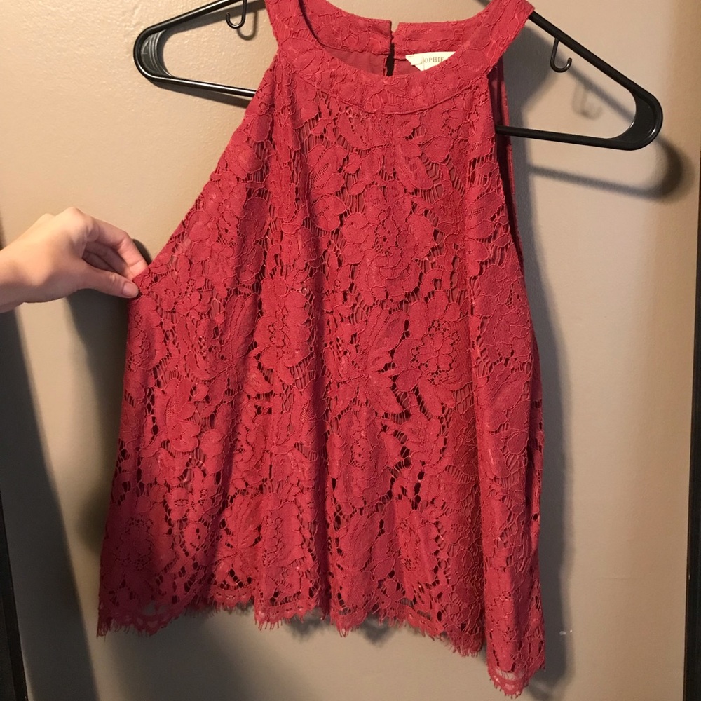 Eyelash Lace Tank